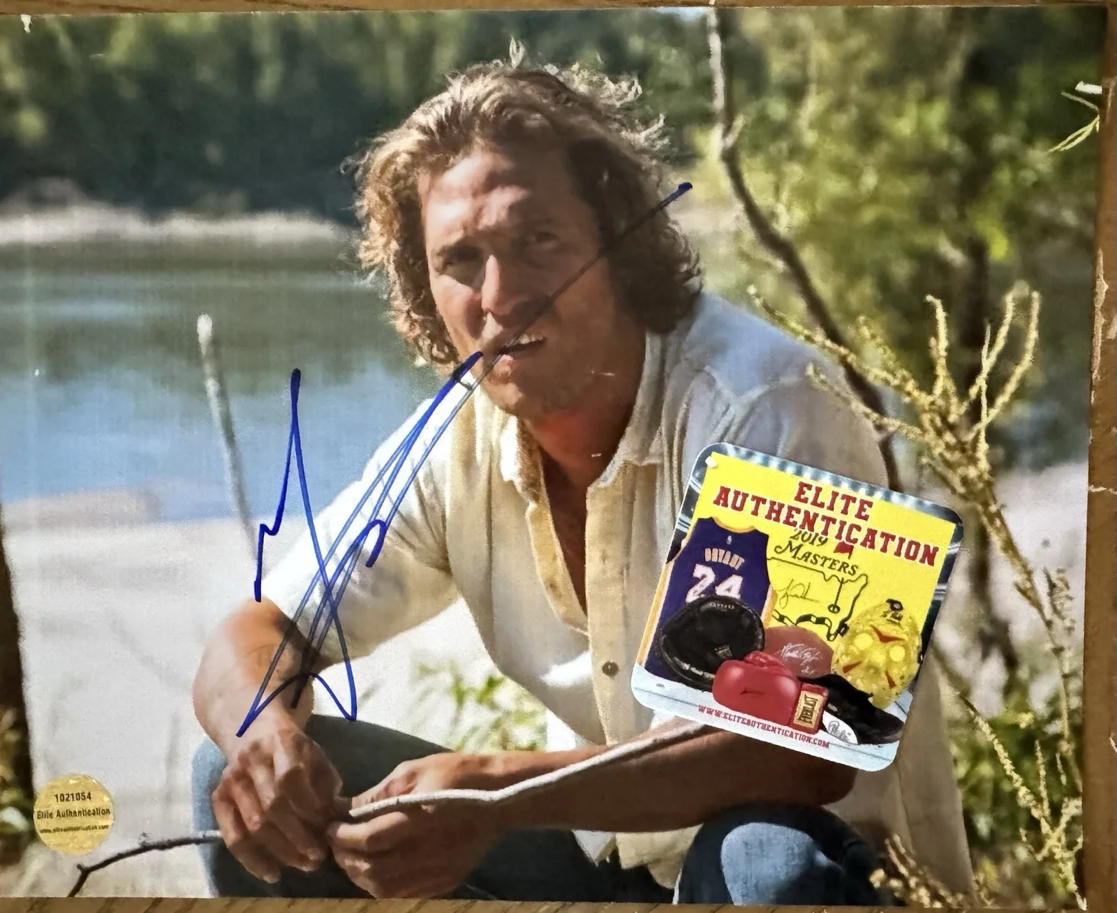 Matthew McConaughey signed 8 x 10 color photo from “Mud” COA, изображение 4