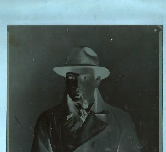 EGYPT EARLY 1950Th NEGATIVE PHOTO OF MOVIE STAR ROUSHDY ABAZZAH رشدى أباظه, изображение 2