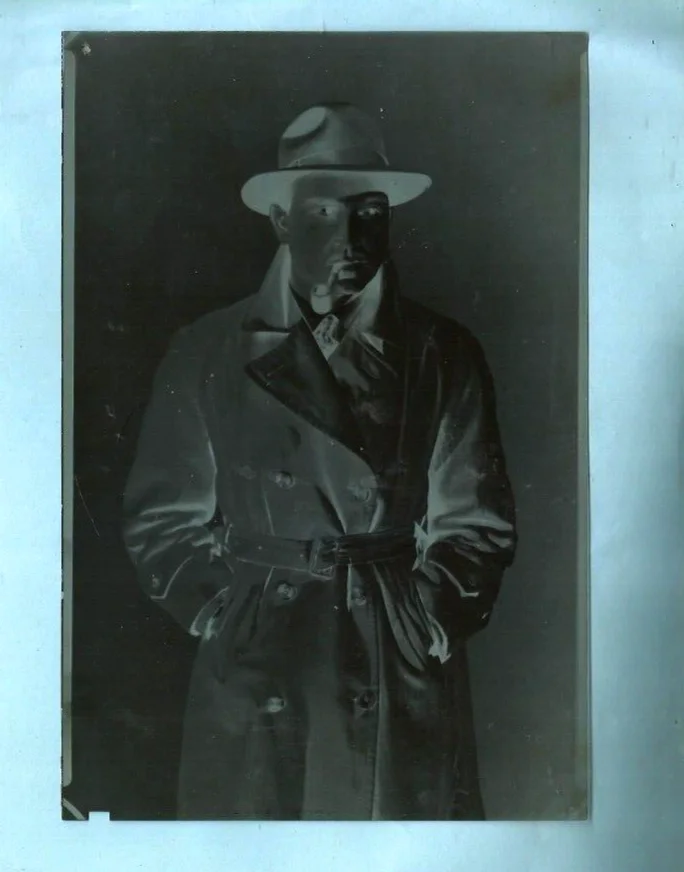 EGYPT EARLY 1950Th NEGATIVE PHOTO OF MOVIE STAR ROUSHDY ABAZZAH رشدى أباظه, изображение 3