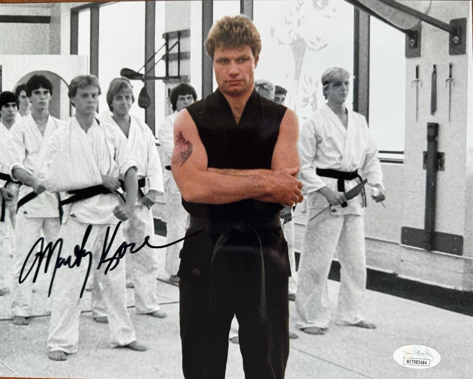 Martin Kove — MARTIN KOVE SIGNED 8x10 JOHN KREESE COBRA KAI KARATE KID JSA COA RAMBO