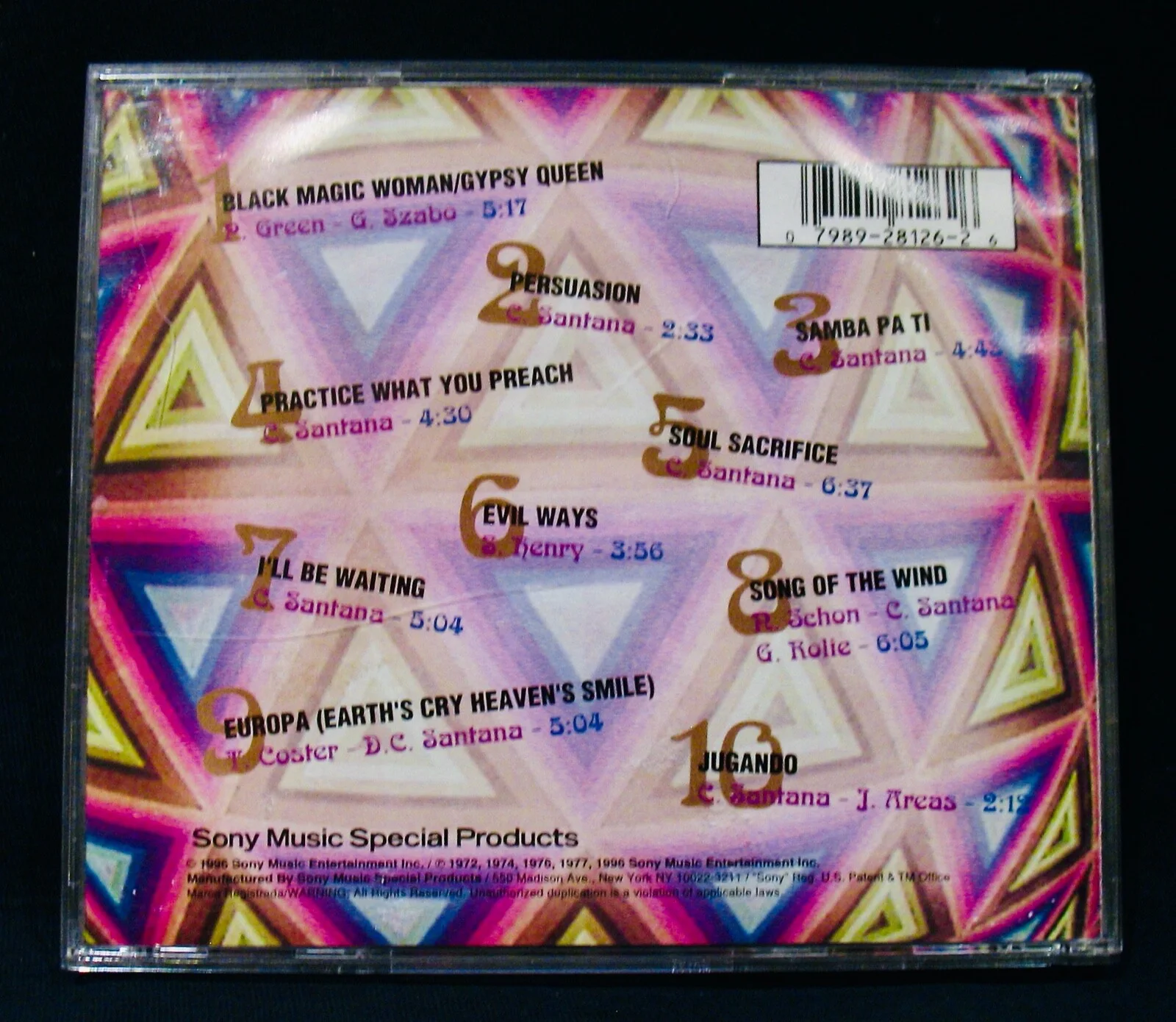 SANTANA~Signed BETWEEN GOOD AND EVIL CD~Carlos Santana~Guitar Hero~PRS Guitars, image 2