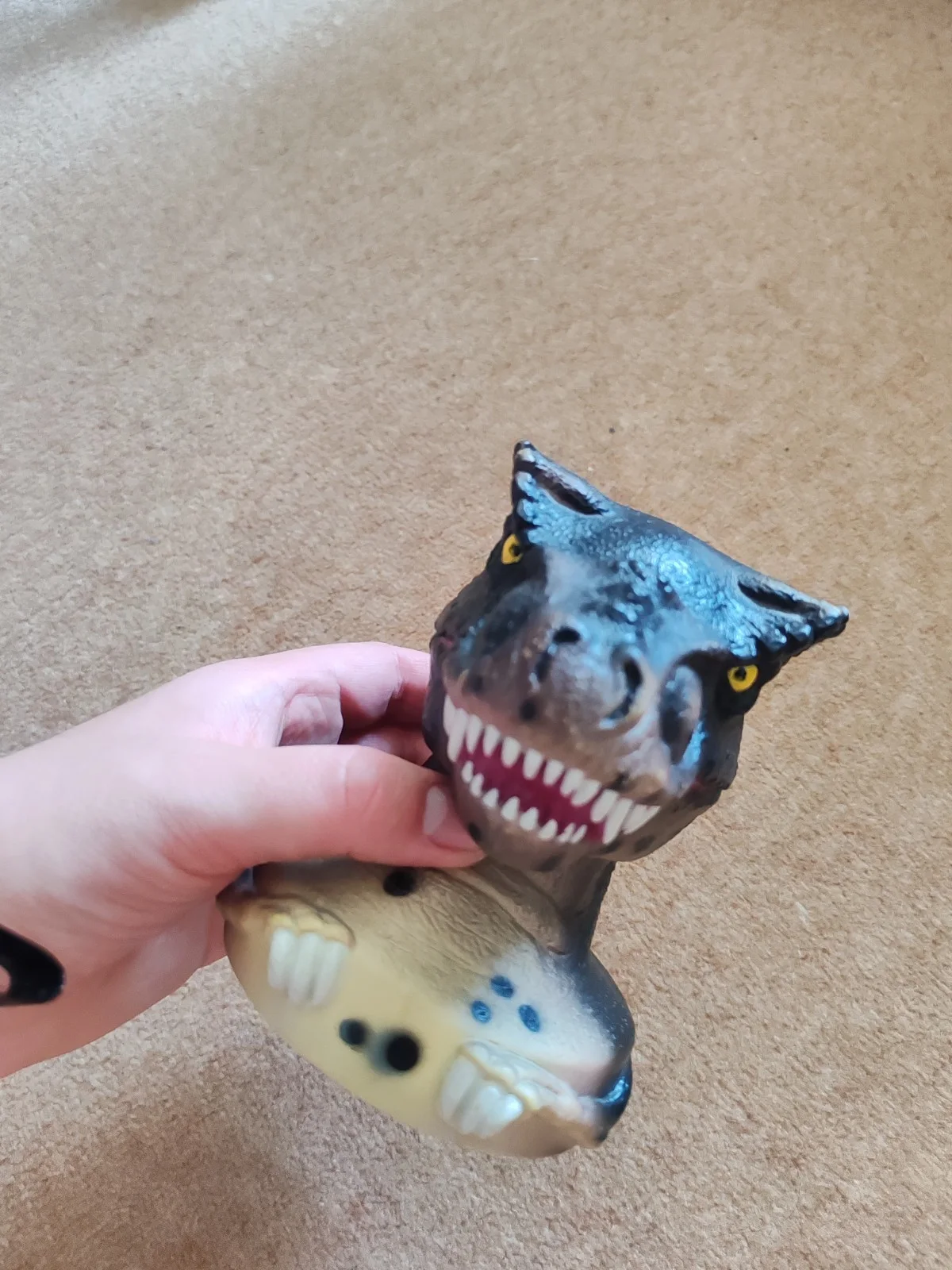 Jurassic Park Drinking Cup Head Figure T- Rex Vintage Universal Studios Japan, image 4