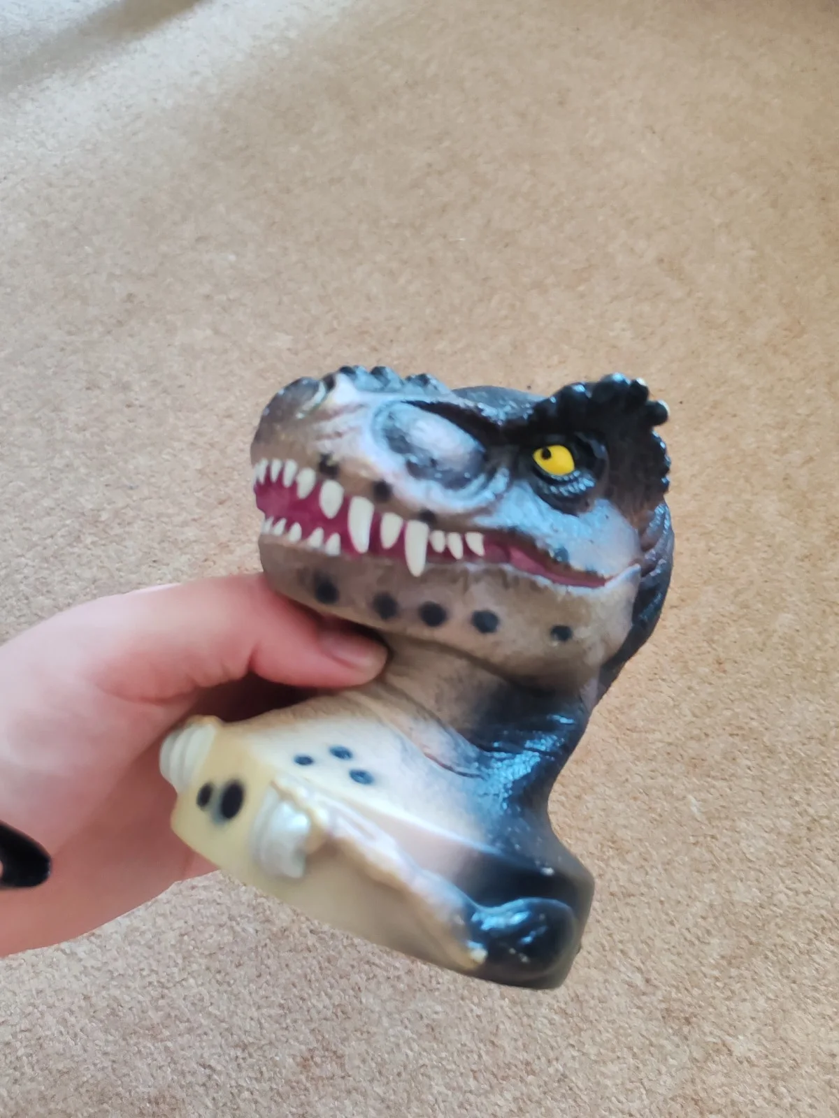 Jurassic Park Drinking Cup Head Figure T- Rex Vintage Universal Studios Japan, image 5