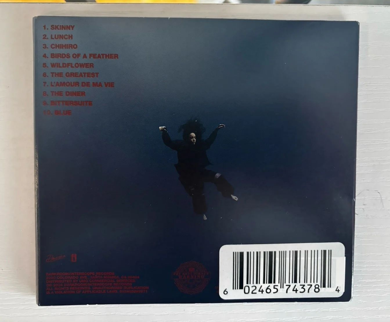 Billie Eilish Hit Me Hard and Soft CD with Signed Autographed CD Insert, image 2