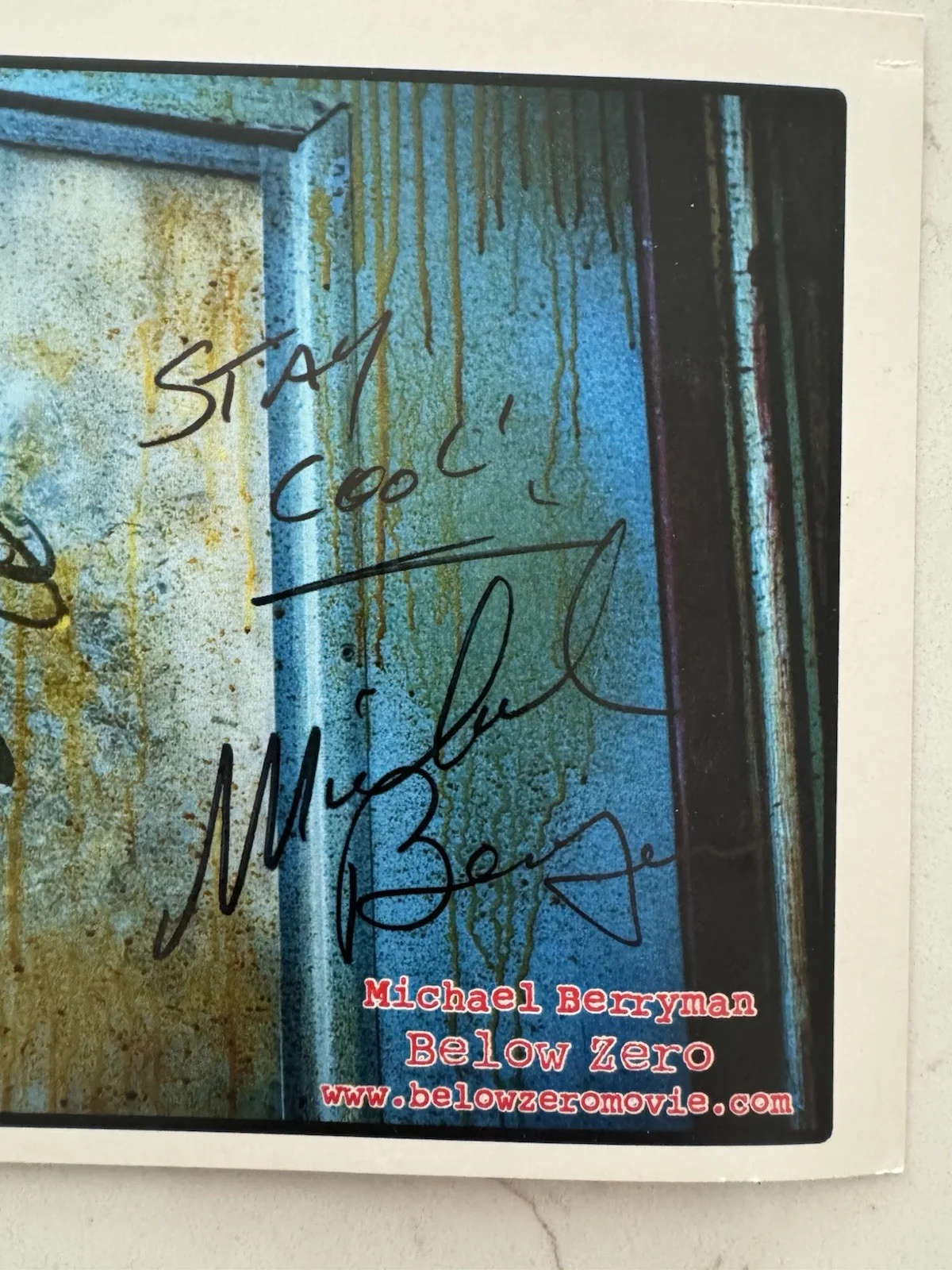 Michael Berryman Horror Signed Photo Card 9x6 Hills Have Eyes, изображение 2