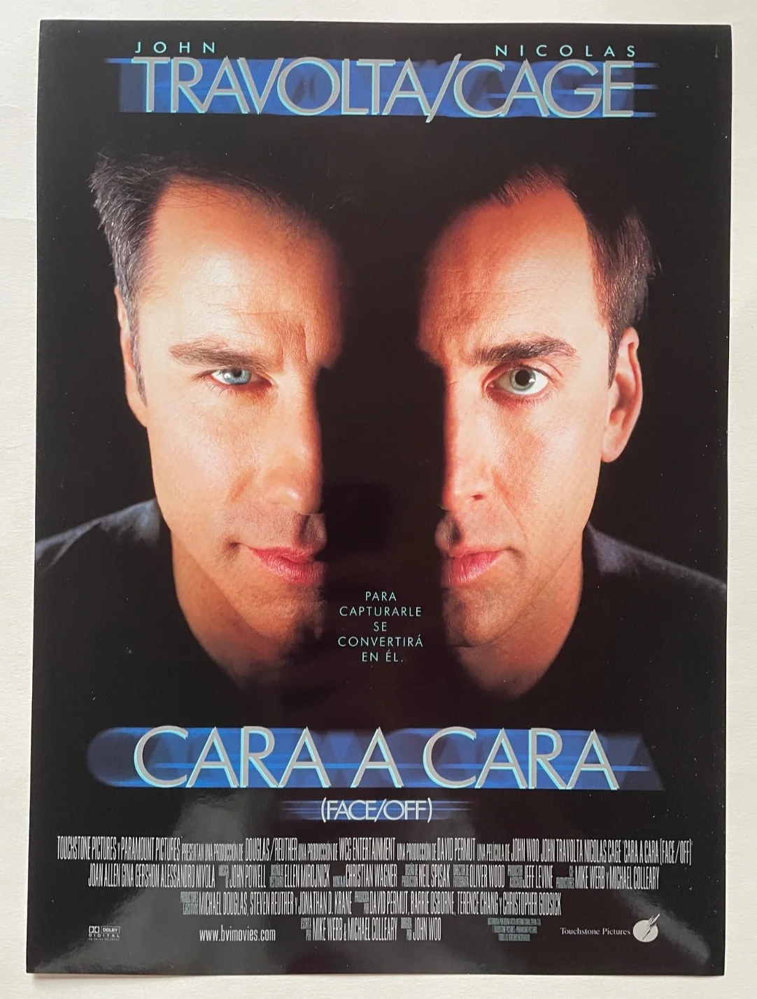 FACE/OFF (1997) Set of 12 Spanish Lobby Cards FOH Stills Nicolas Cage, изображение 2
