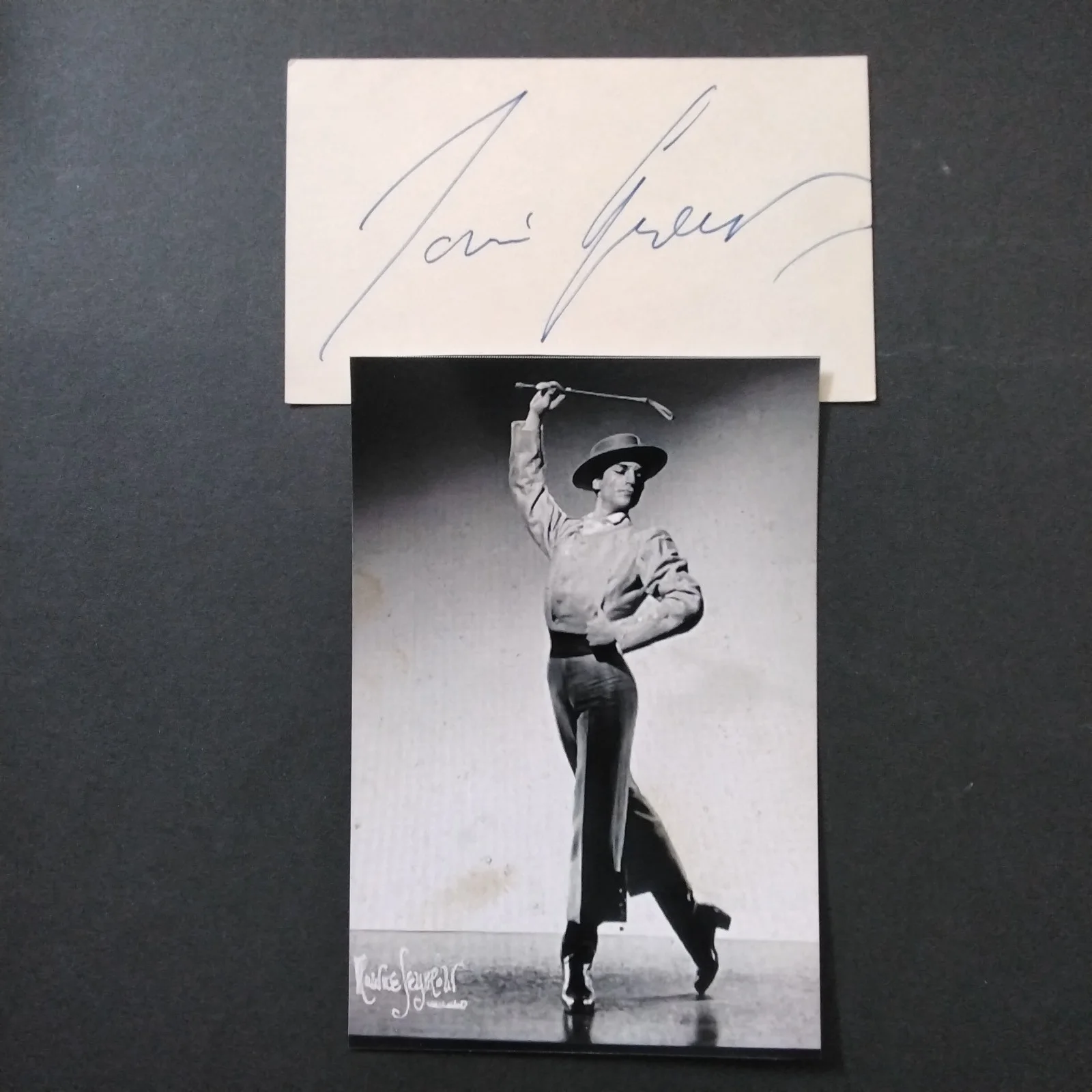 Jose Greco Signed Card Photo Dancer Movie Actor Ship of Fools Around World 80, изображение 2