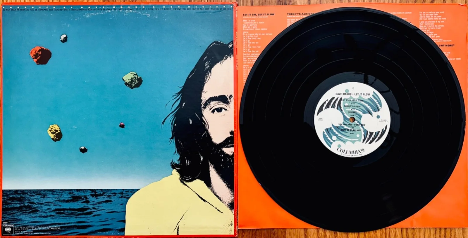 DAVE MASON Signed LET IT FLOW Album~Near Mint! TRAFFIC~Rock & Roll HOF, image 2