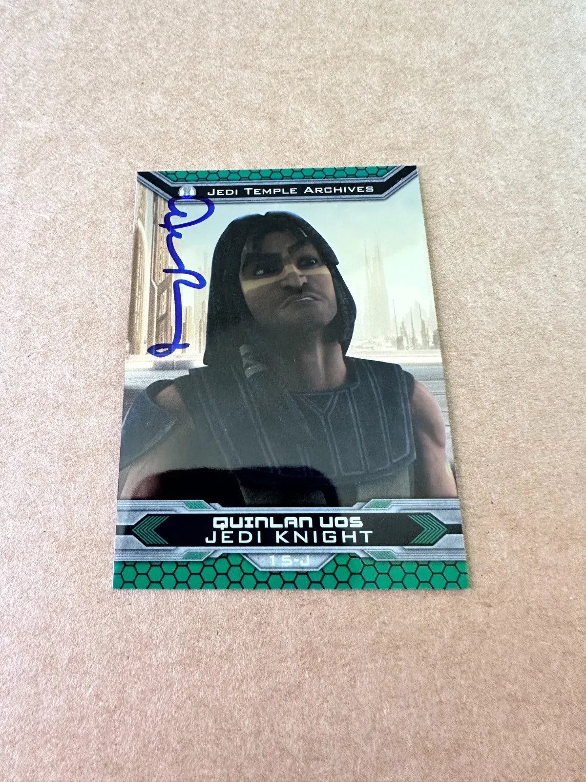 Al Rodrigo — Al Rodrigo Signed Topps Card Star Wars TCW Jedi Quinlan Vos Autograph Rare, image 2