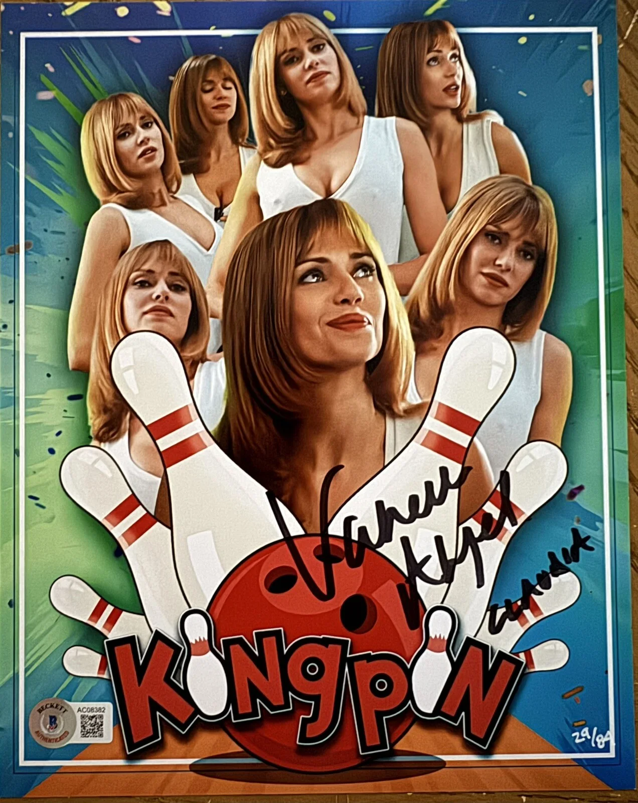 Vanessa Angel — Vanessa Angel Kingpin Claudia Hand Signed 8x10 Photo Beckett COA