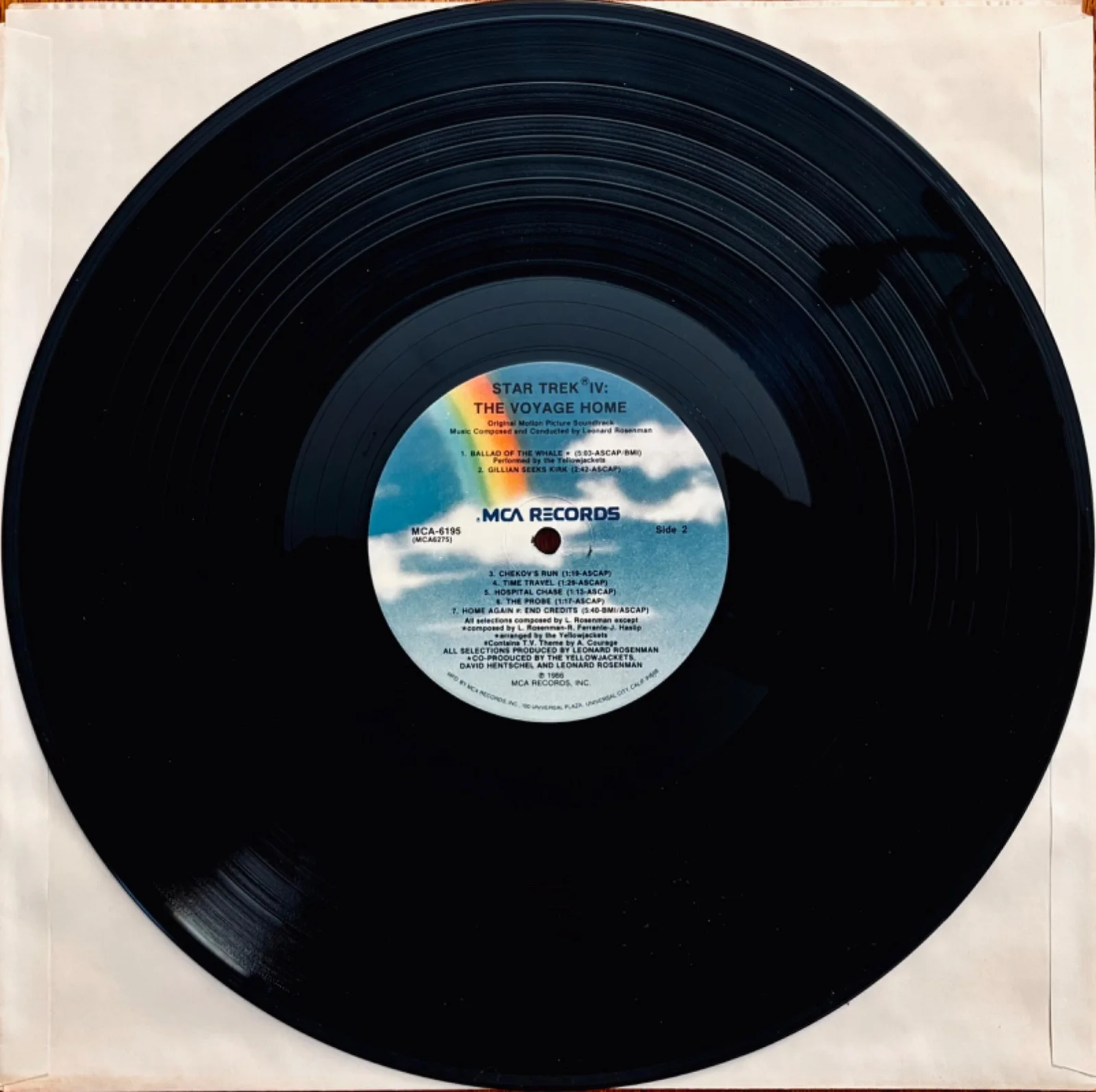 WILLIAM SHATNER~Signed STAR TREK IV: THE VOYAGE HOME Vinyl Album~Captain Kirk, изображение 2