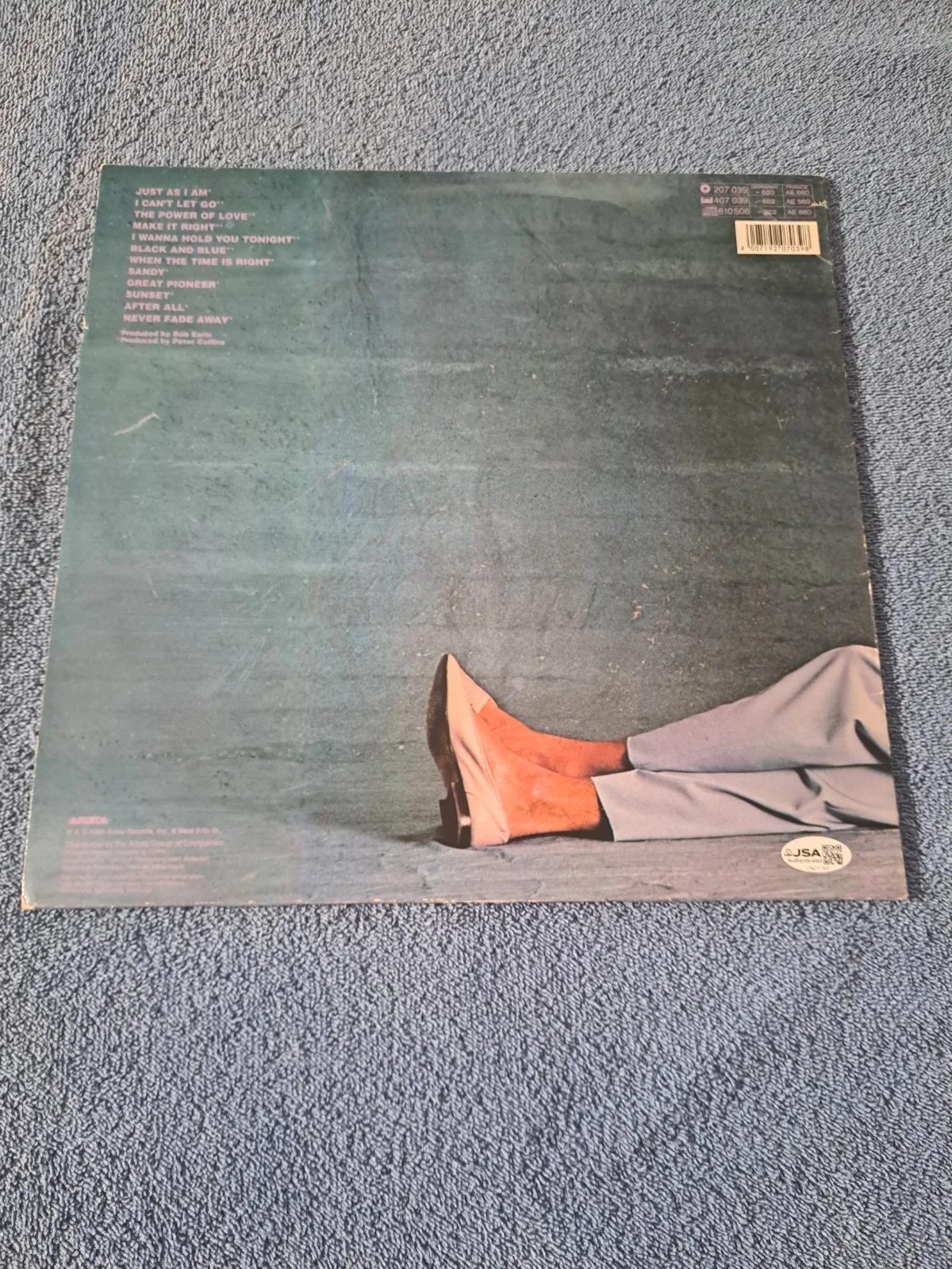 GRAHAM RUSSELL & RUSSELL HITCHCOCK OF AIR SUPPLY SIGNED SELF TITLE VINYL JSA COA, изображение 2