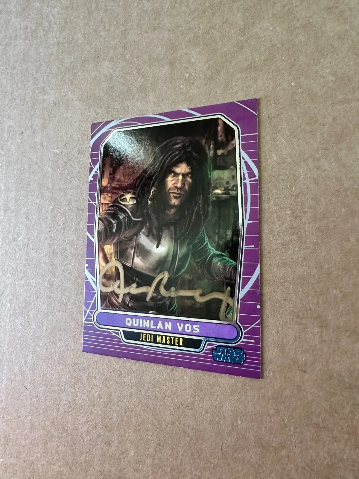 Al Rodrigo — Al Rodrigo Signed Topps Card Star Wars Jedi Quinlan Vos Autograph Rare, изображение 2