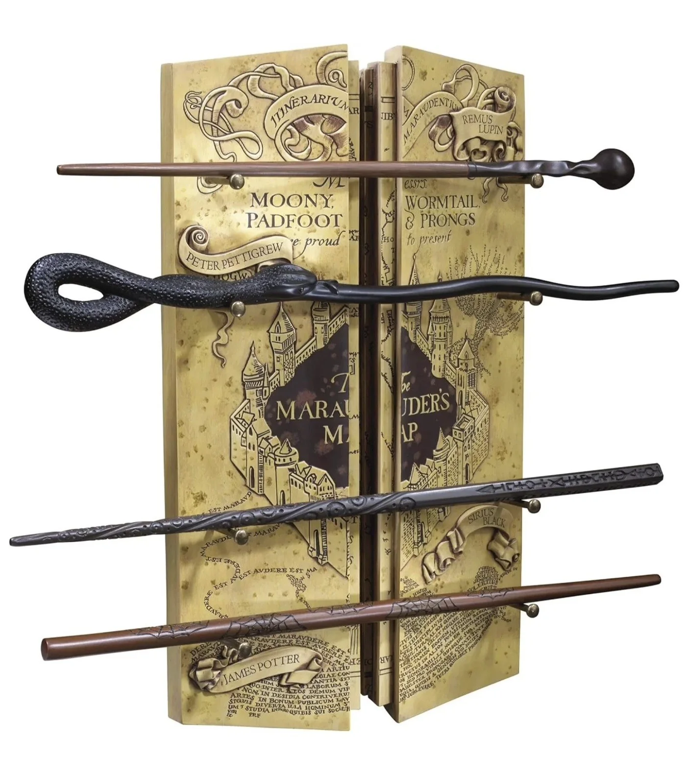 The Noble Collection Harry Potter Marauders Wand Set With Display Stand, изображение 4