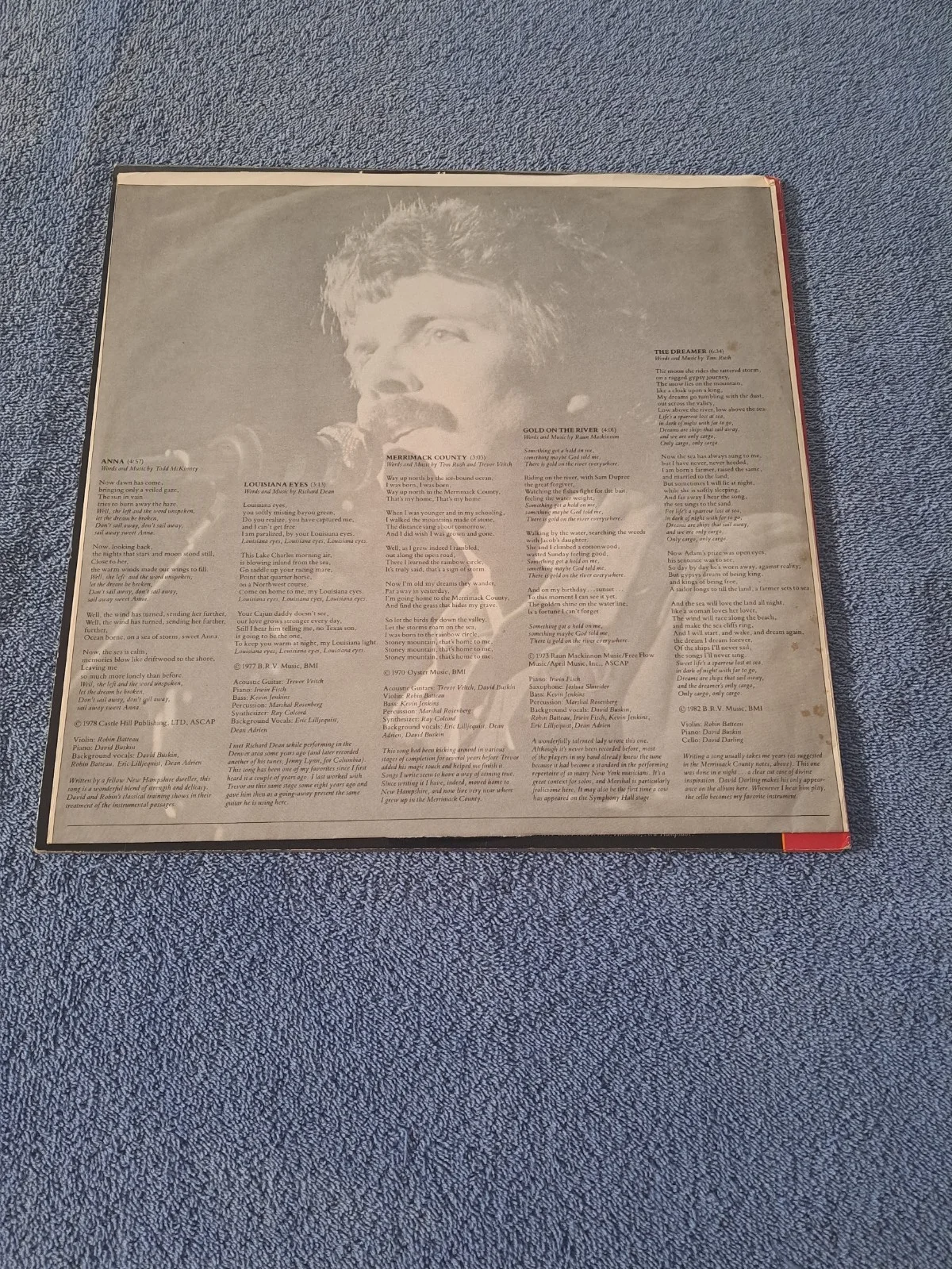 TOM RUSH SIGNED "NEW YEAR" VINYL COVER 1982 by NIGHT LIGHT RECORDINGS JSA COA, image 5