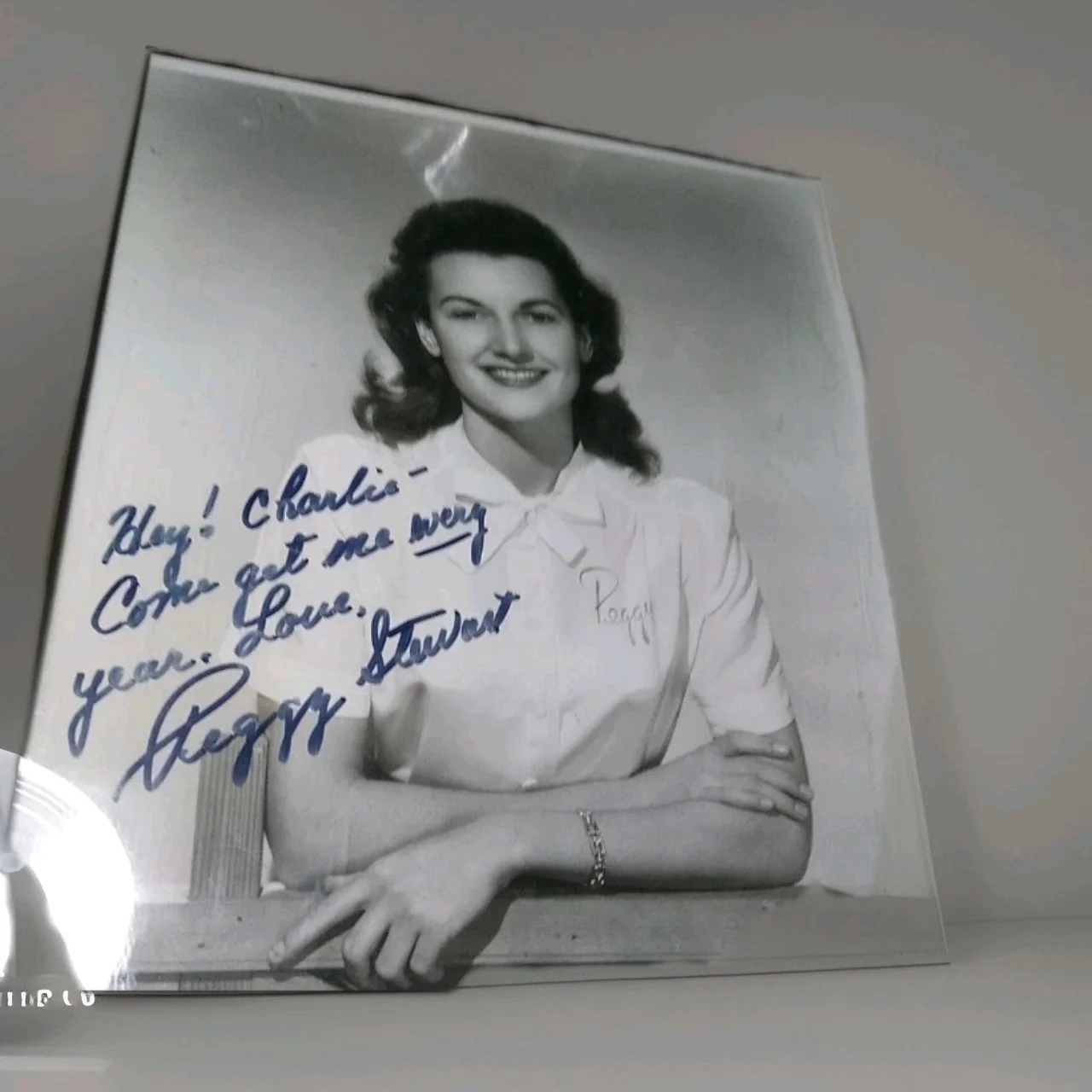 peggy stewart — Hand signed Peggy Stewart autographed photograph b&w Legitimate 1950s Westerns
