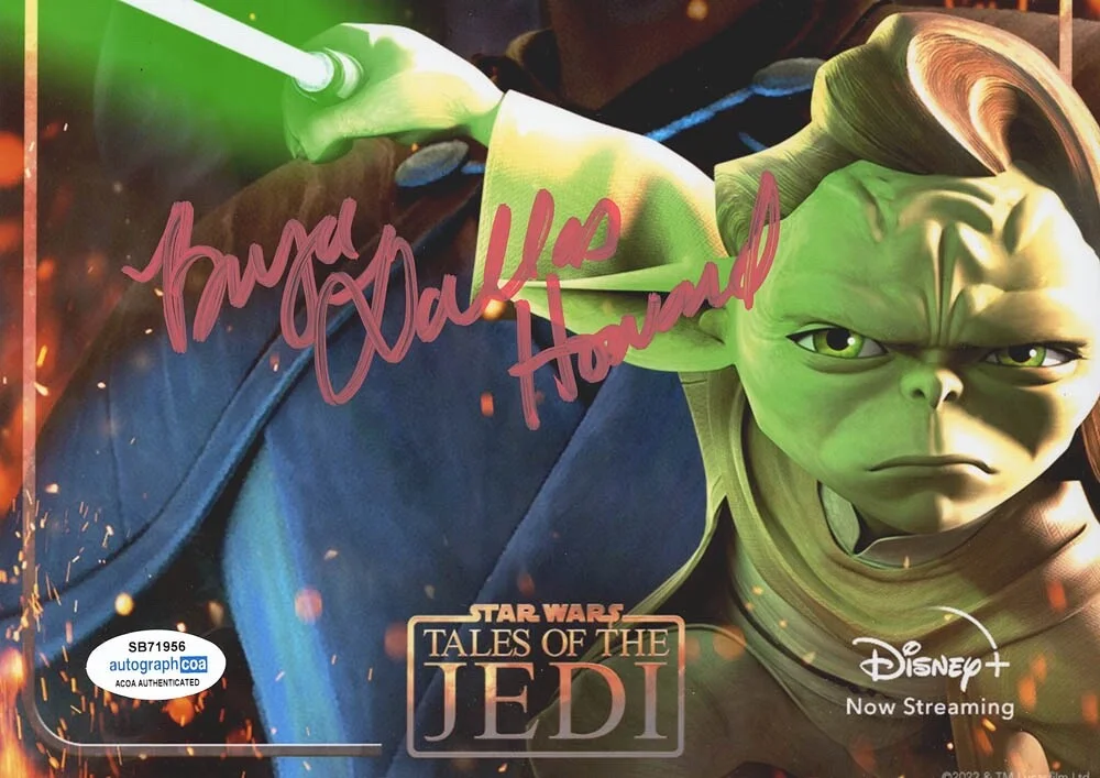 BRYCE DALLAS HOWARD — Bryce Dallas Howard signed "STAR WARS TALES OF THE JEDI" 8x10 Phot d PROOF ACOA, изображение 5