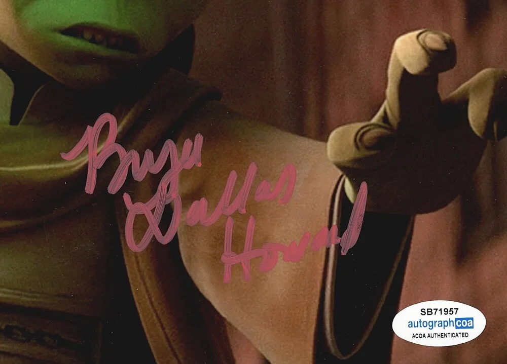 BRYCE DALLAS HOWARD — Bryce Dallas Howard signed "STAR WARS TALES OF THE JEDI" 8x10 Photo e PROOF ACOA, изображение 4