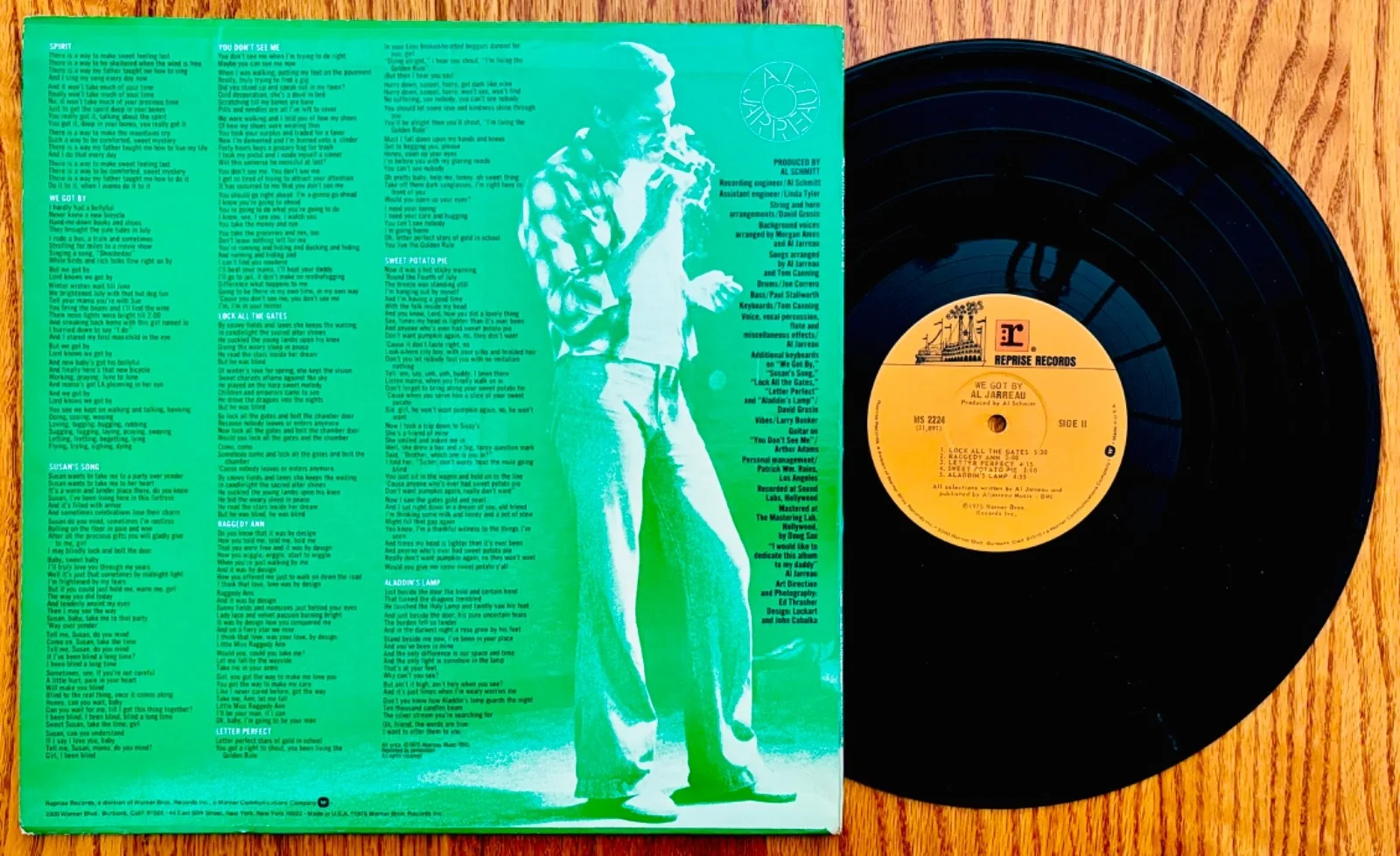 AL JARREAU Signed WE GOT BY Album~Jazz Singer~Moonlighting~We Are The World, изображение 2