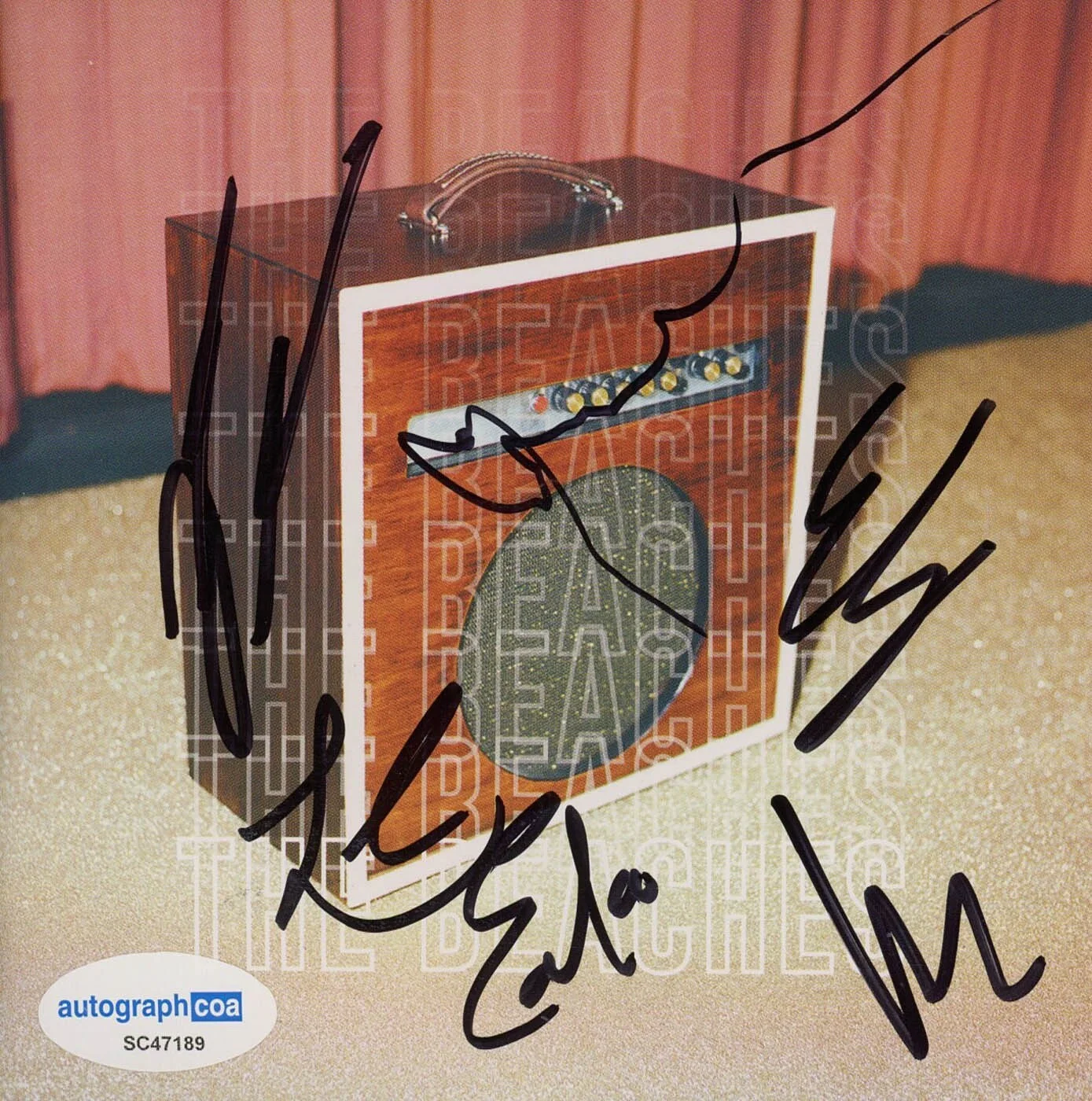 THE BEACHES — THE BEACHES Band signed "LATE SHOW" CD Booklet All 4 OFF CAMPUS Blame Brett ACOA, image 5