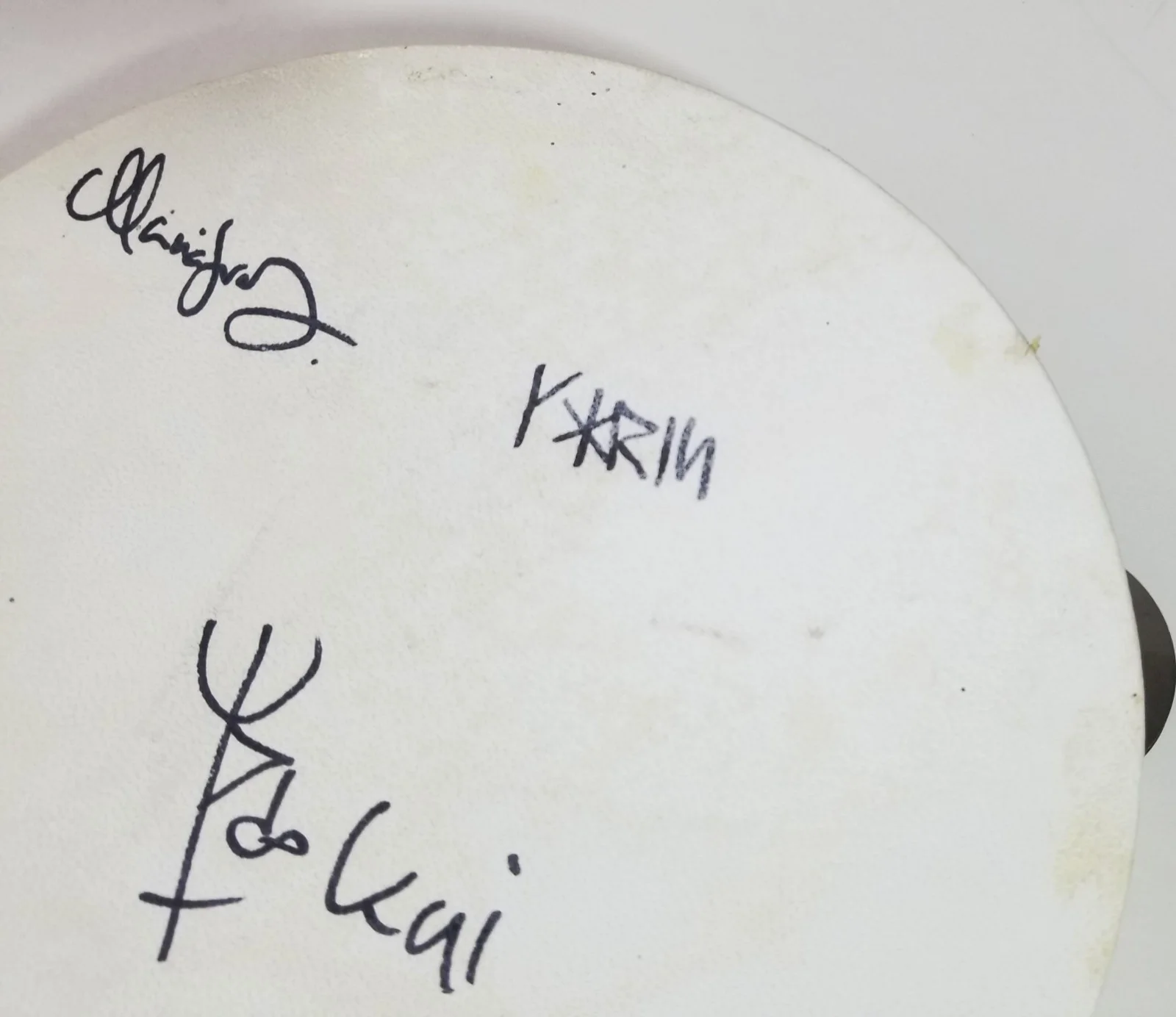 Heilung full band REAL hand SIGNED Tambourine COA Autographed by all 3, изображение 4