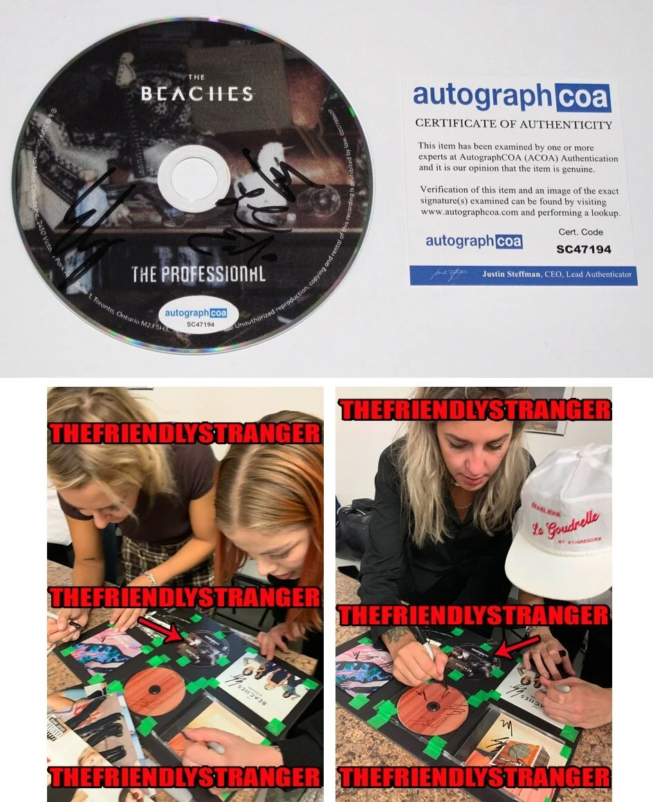 THE BEACHES — THE BEACHES Band signed "THE PROFESSIONAL" CD All 4 OFF CAMPUS Blame Brett ACOA