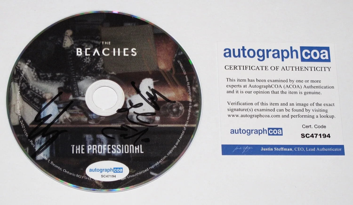 THE BEACHES — THE BEACHES Band signed "THE PROFESSIONAL" CD All 4 OFF CAMPUS Blame Brett ACOA, изображение 3