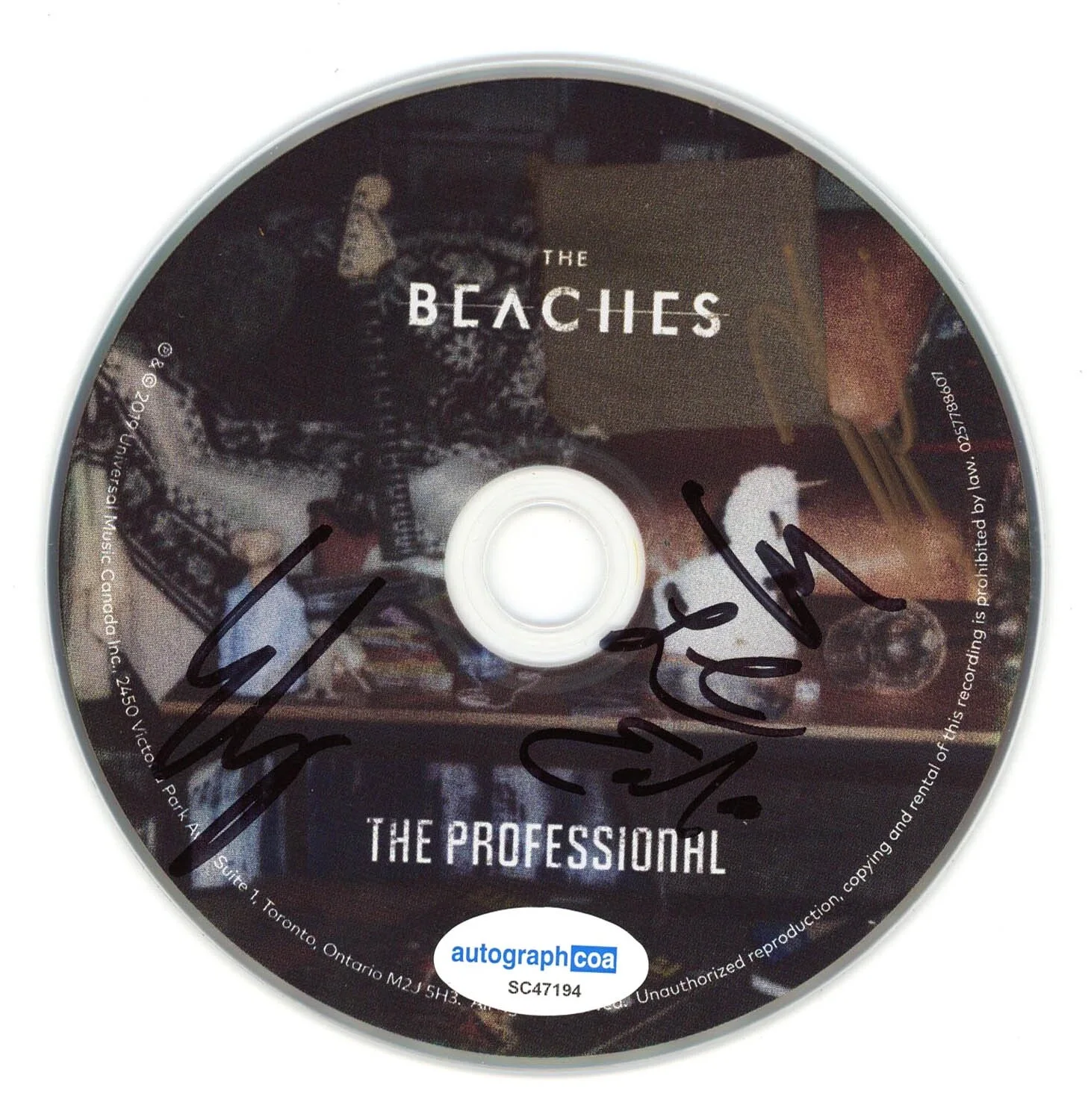 THE BEACHES — THE BEACHES Band signed "THE PROFESSIONAL" CD All 4 OFF CAMPUS Blame Brett ACOA, изображение 4