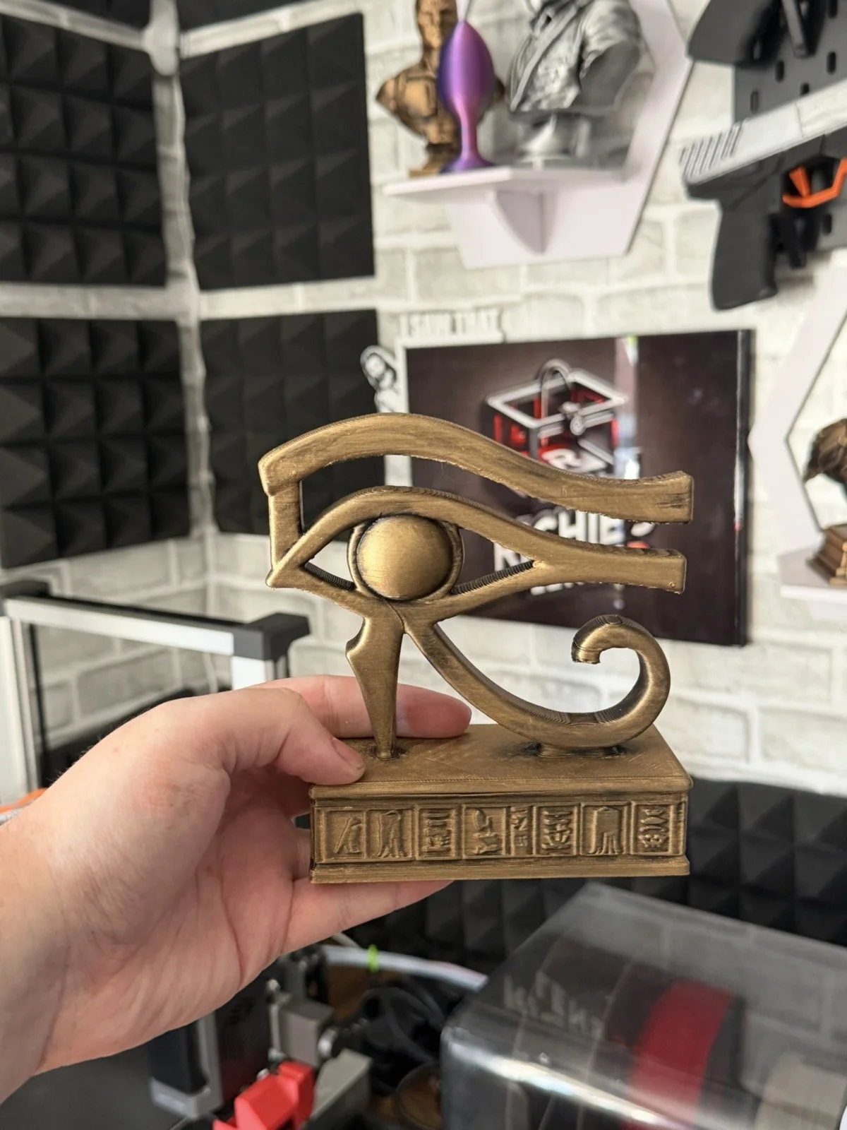 3D Printed Eye of Horus Egyptian Decor, image 5
