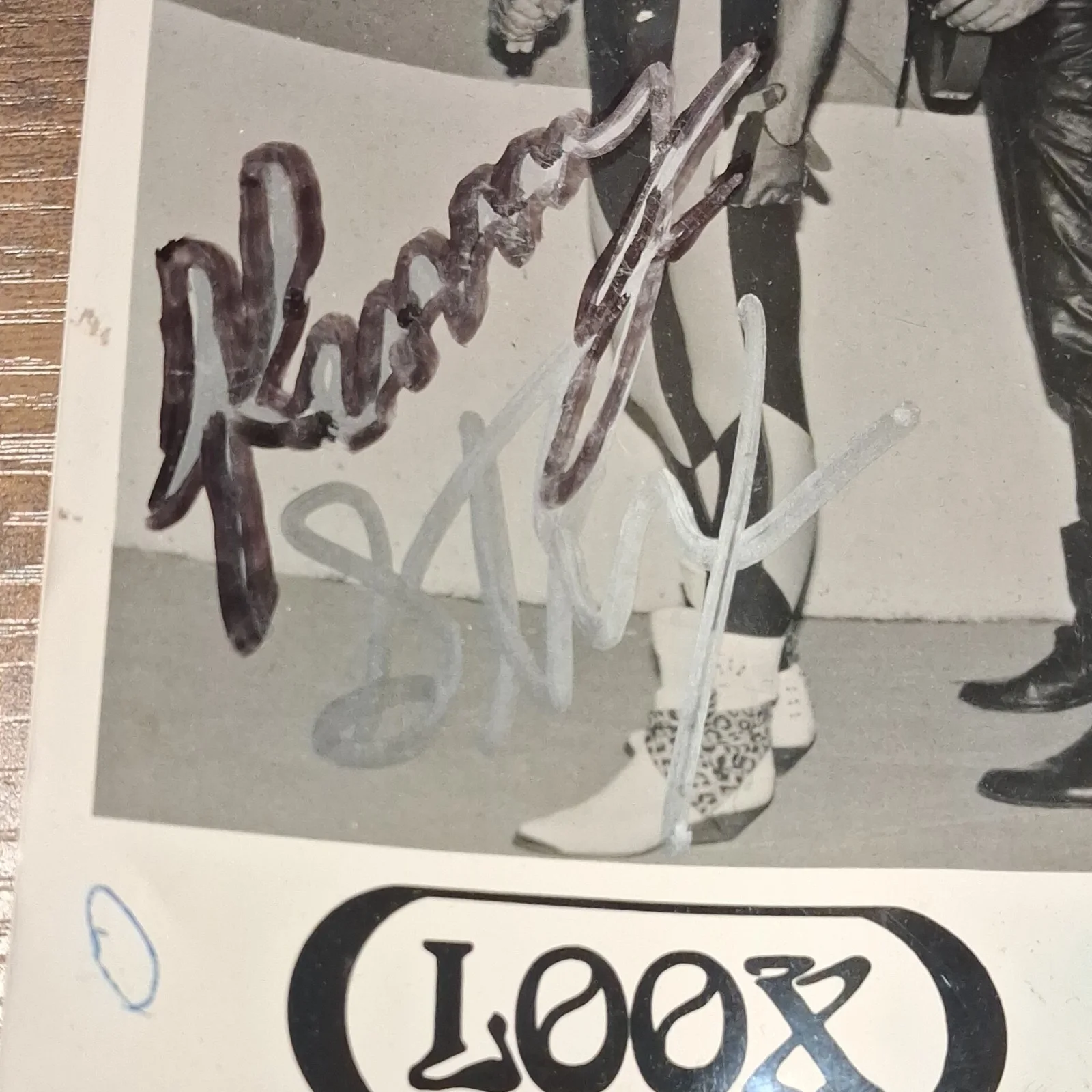 L00X Signed Black & White Band Photograph Original Music Photo, image 5