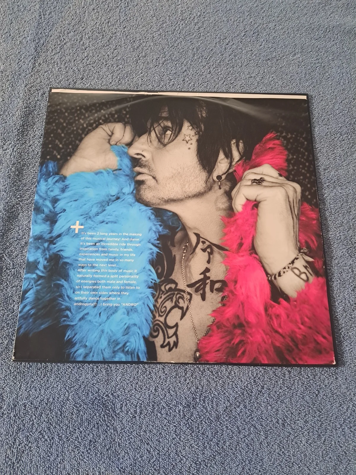 TOMMY LEE SIGNED "ANDRO" (MOTLEY CRUE) LIMITED EDITION BLUE & PINK VINYL LP JSA, image 5
