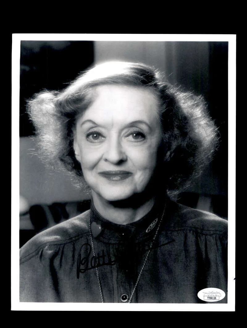 Bette Davis — Bette Davis JSA Coa Signed 8x10 Photo Autograph