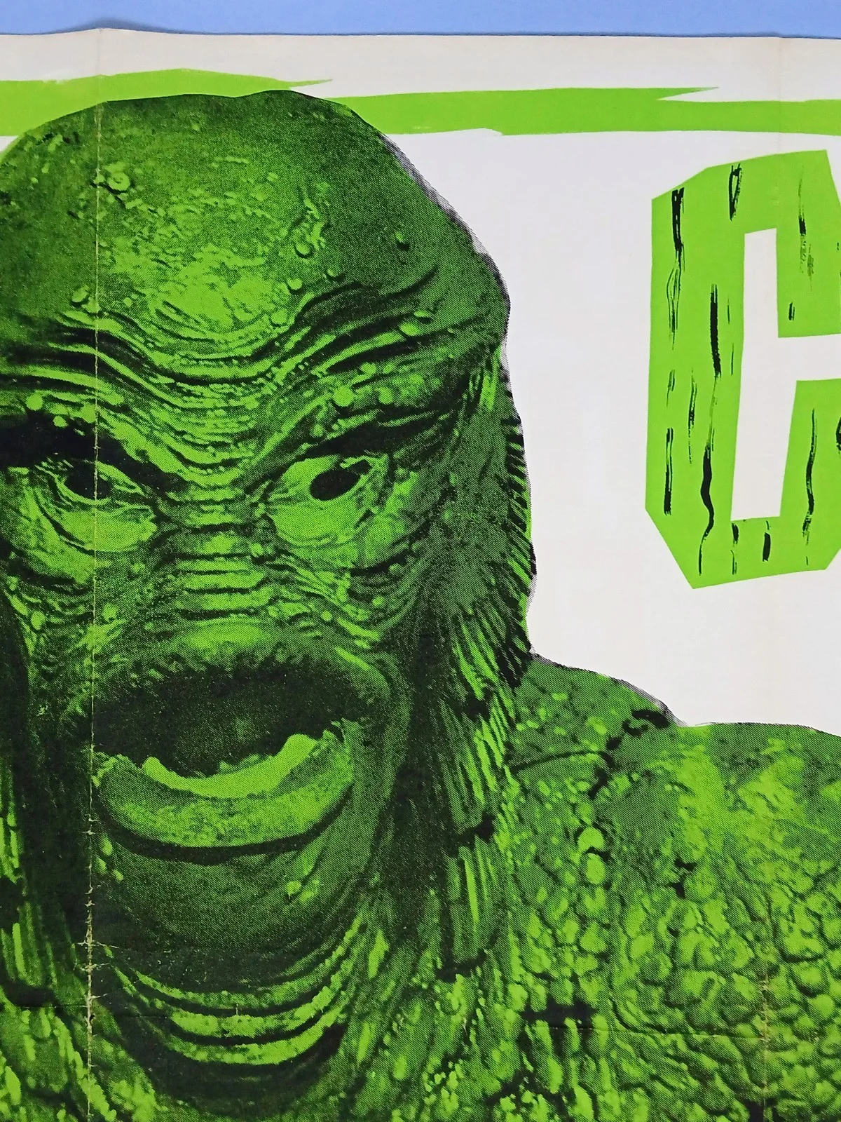 CREATURE FROM THE BLACK LAGOON (1954,RR1960s) original UK quad poster - horror, image 3