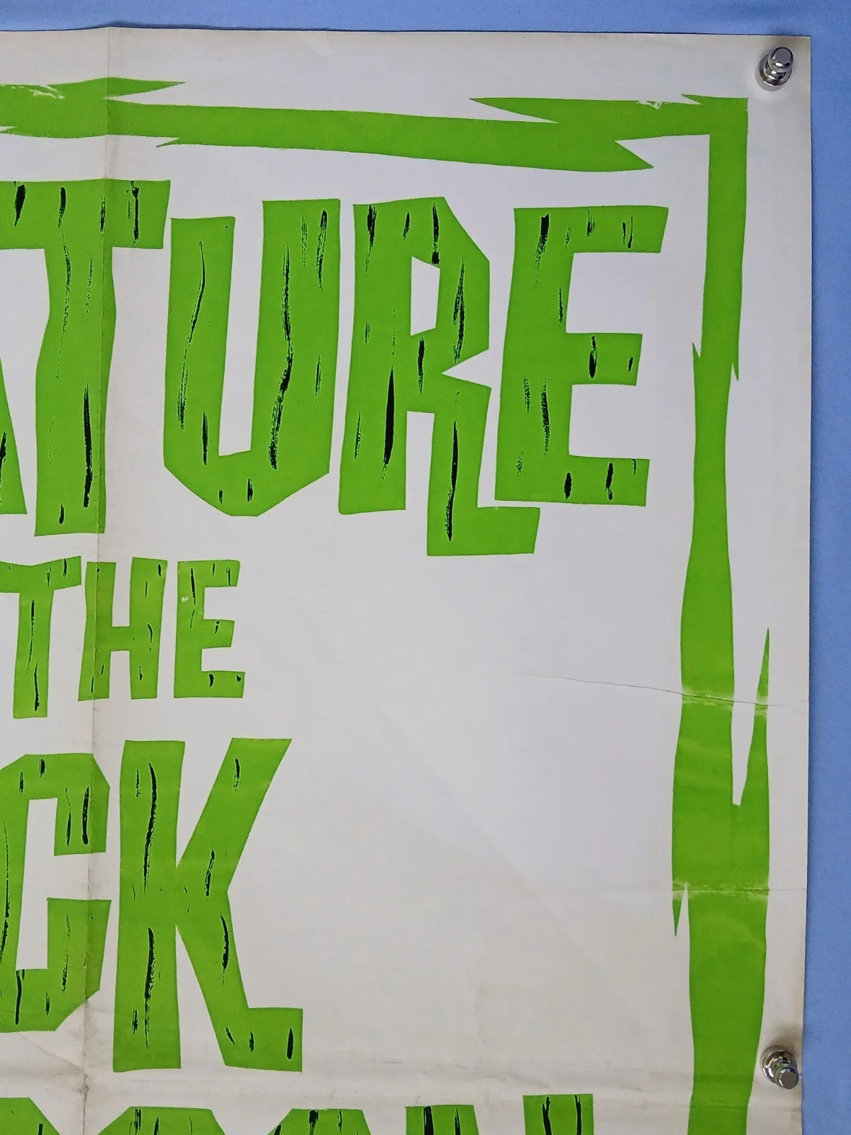 CREATURE FROM THE BLACK LAGOON (1954,RR1960s) original UK quad poster - horror, image 5