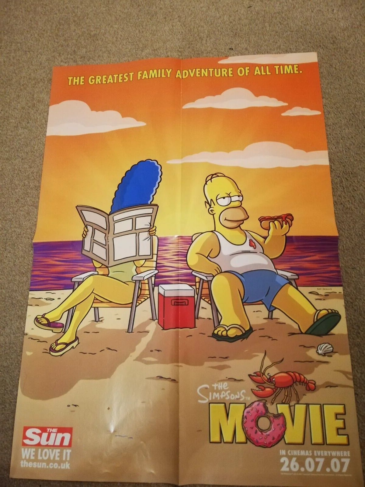 Giant The Simpson Movie Poster 8 posters build to one giant movie poster, изображение 4