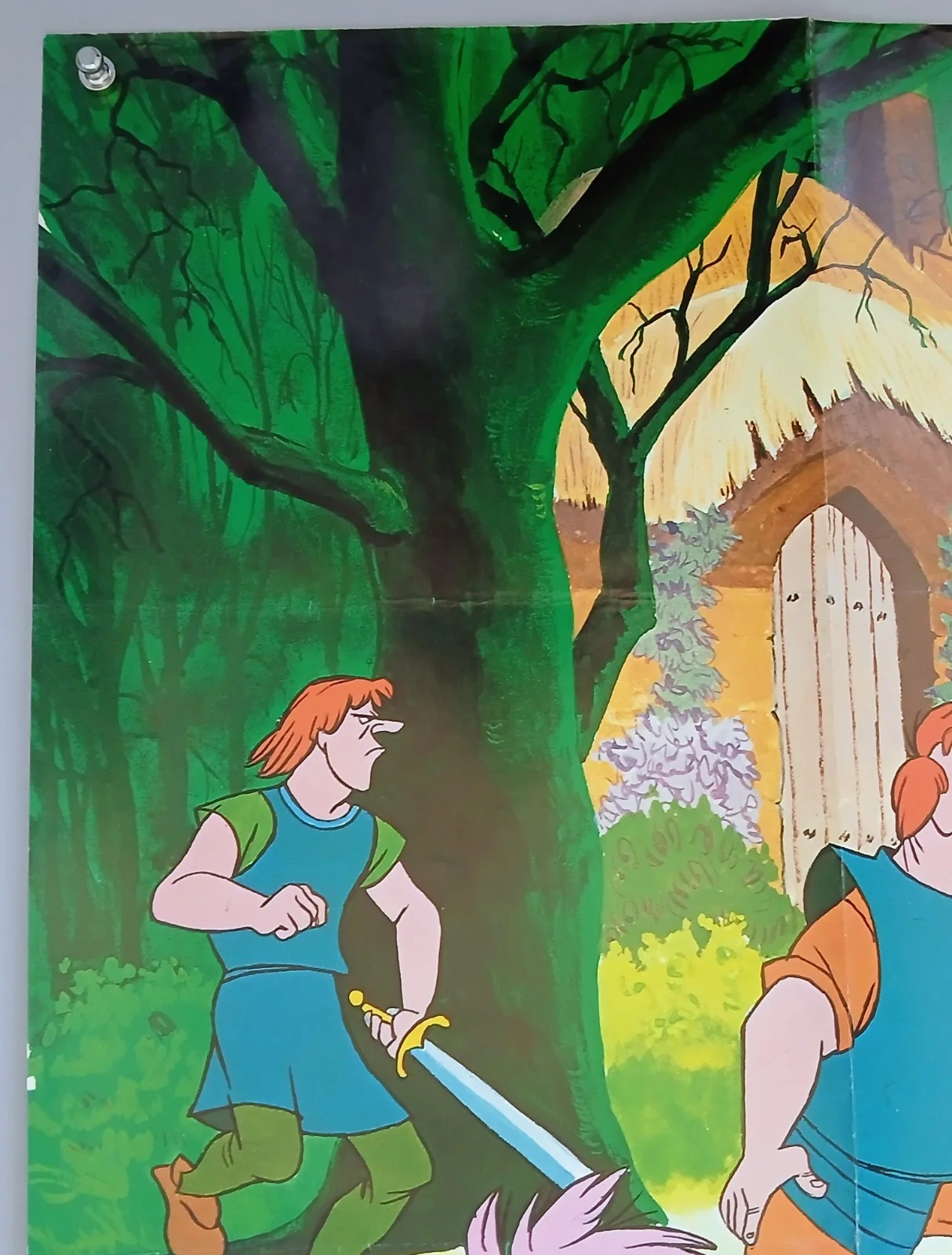 SWORD IN THE STONE / WINNIE THE POOH & EEYORE (1963,R1983) original quad poster, изображение 2