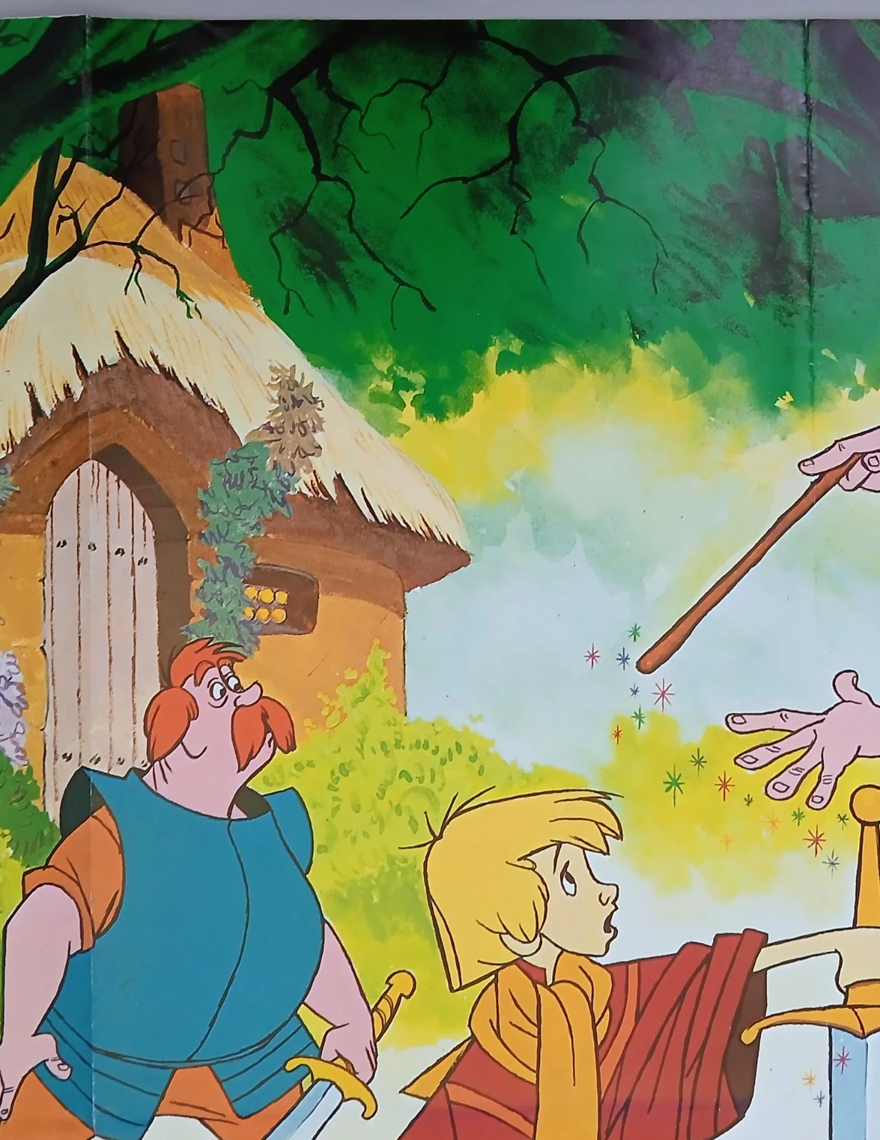 SWORD IN THE STONE / WINNIE THE POOH & EEYORE (1963,R1983) original quad poster, изображение 3