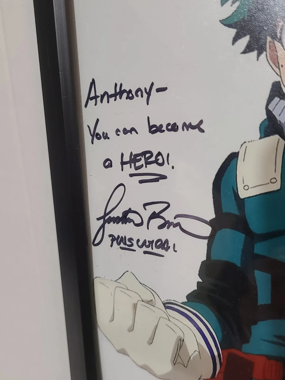 Justin Briner Signed My Hero Academia Deku 8x10 Photo Personalized READ DESC, image 2