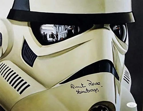 Syd Wragg — Quentin Pierre Autographed 11x14 Mask Close Up Photo w/ Stormtrooper- JSA Auth, изображение 3