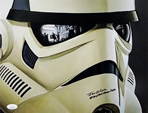 Syd Wragg — Joe Gibson Autographed 11x14 Mask Close Up Photo w/ Stormtrooper-JSA Auth *Black, изображение 3