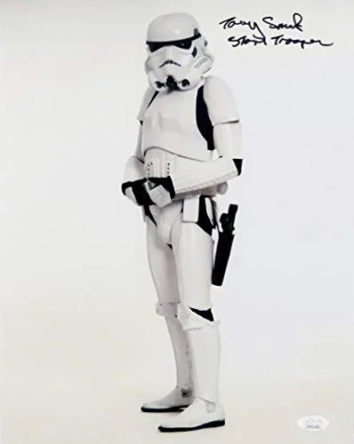 Tony Smart — Tony Smart Autographed Sideways Full Body 11x14 Photo w/ Insc - JSA Auth *Black, изображение 3