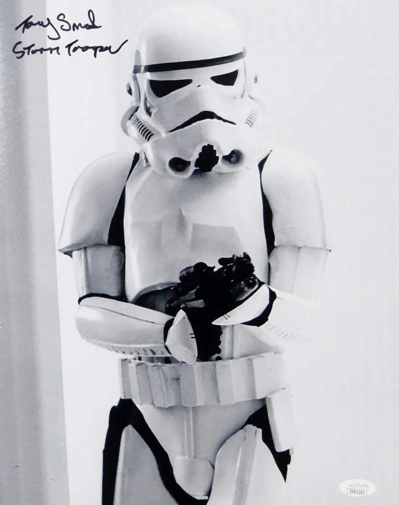 Tony Smart — Tony Smart Autographed 11x14 Photo From Movie w/ Stormtrooper - JSA Auth *Black, image 4