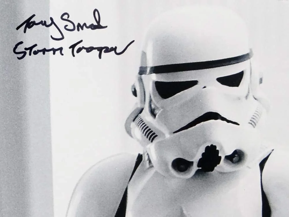 Tony Smart — Tony Smart Autographed 11x14 Photo From Movie w/ Stormtrooper - JSA Auth *Black, image 5