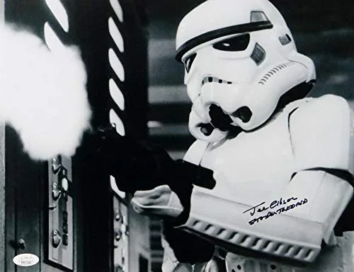 Syd Wragg — Joe Gibson Autographed 11x14 Firing Gun Photo w/ Stormtrooper - JSA Auth *Black, изображение 3