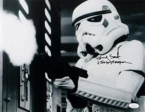Tony Smart — Tony Smart Autographed 11x14 Firing Gun Photo w/ Stormtrooper - JSA Auth *Black, image 3