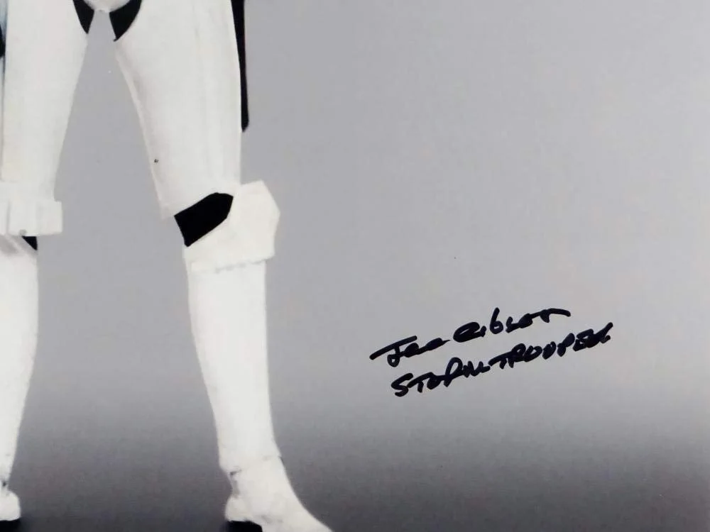 Syd Wragg — Joe Gibson Autographed Full Body 11x14 Photo w/ Stormtrooper - JSA Auth *Black, image 5