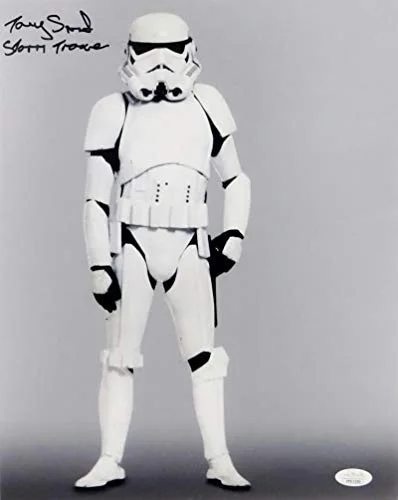 Tony Smart — Tony Smart Autographed Full Body 11x14 Photo w/ Stormtrooper - JSA Auth *Black, image 3