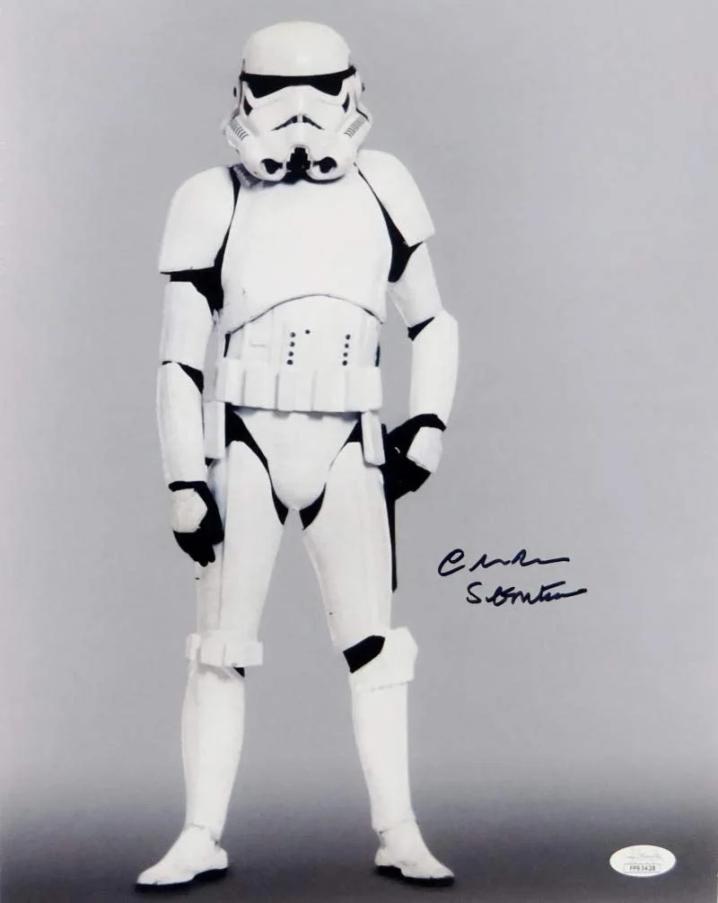 Chris Bunn — Chris Bunn Autographed Full Body 11x14 Photo w/ Stormtrooper - JSA Auth *Black, image 4