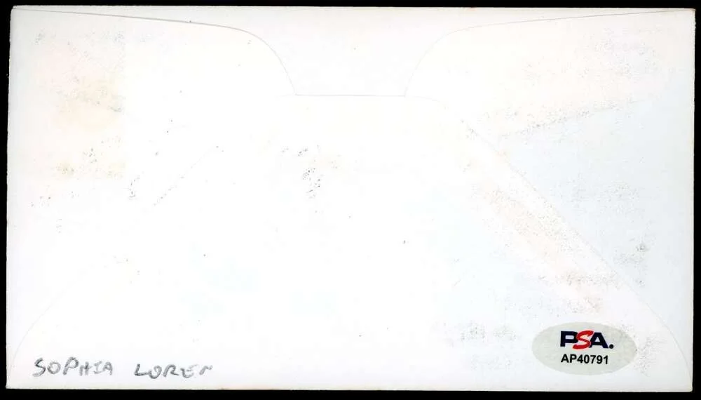 Sophia Loren — Sophia Loren PSA DNA Coa Signed 1969 First Day Cover Cache FDC Autograph, image 2