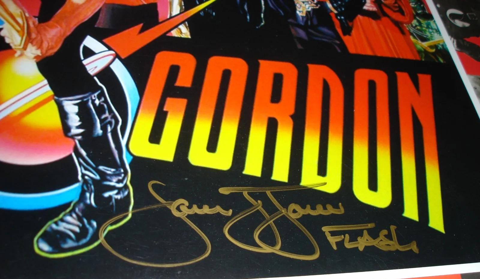 Sam J. Jones — Flash Gordon Hand Signed 11x17 Poster Signed By: Sam J. Jones /FLASH, image 2